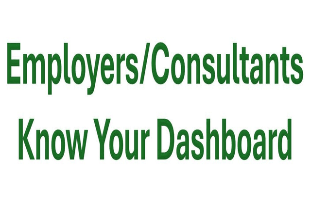 Employers/Consultants - Know Your Dashboard